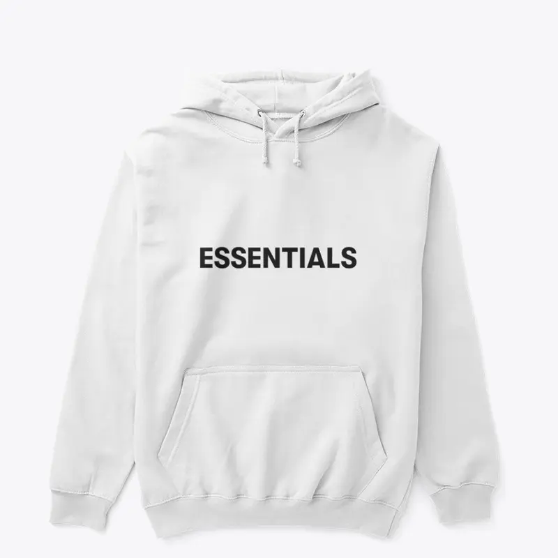 White Essentials X Oversized Hoodie