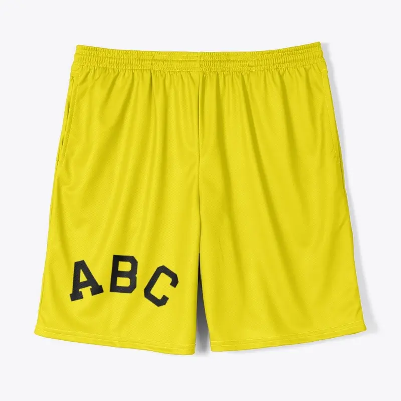 Essentials 3M Printed Yellow Short