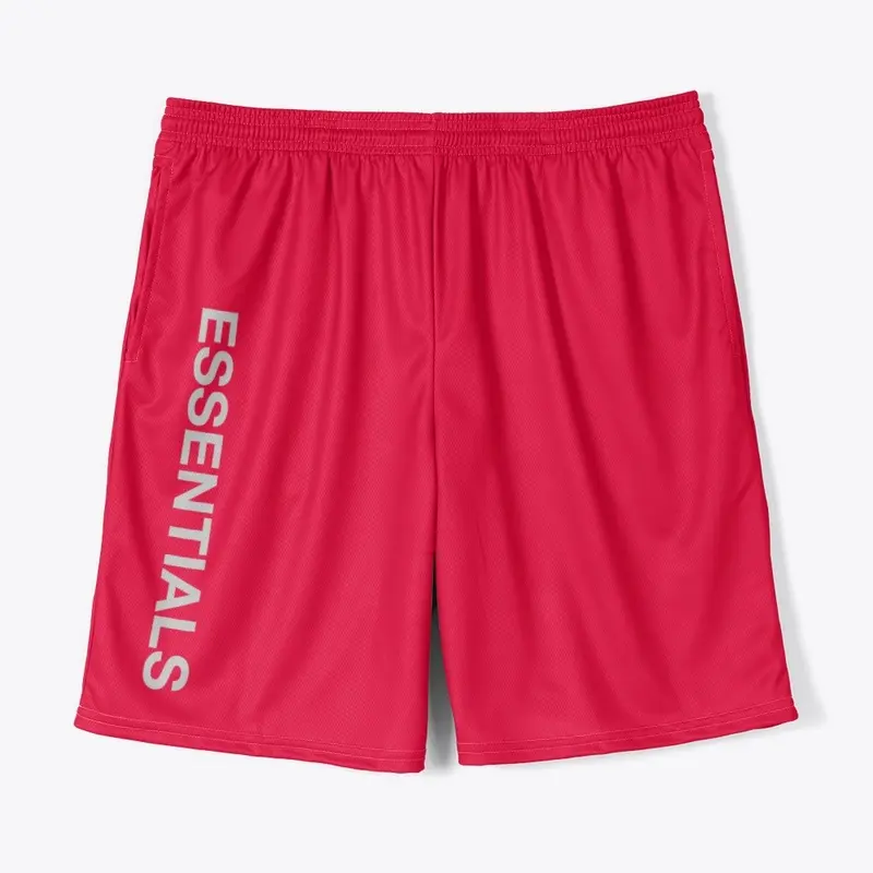 Red Essentials Sweat Shorts